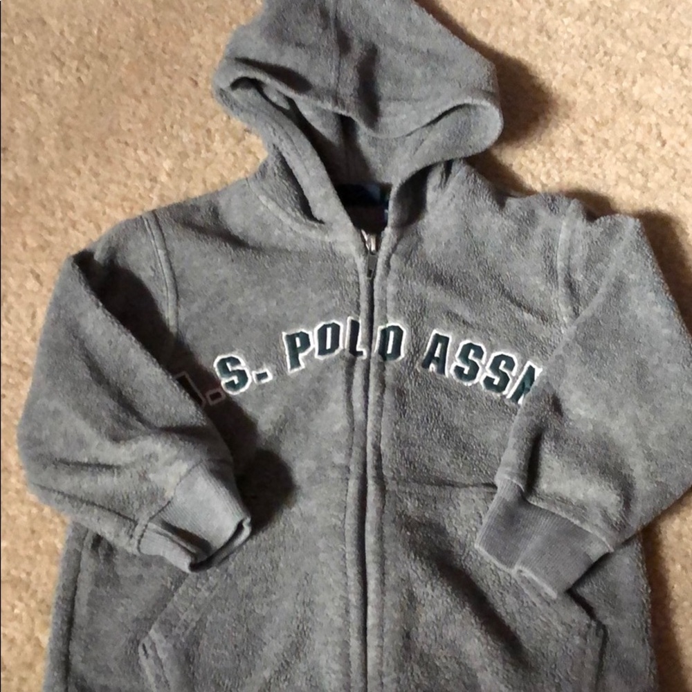 BOYS - U.S. Polo Assn. Gray Hoodie - Size 3T